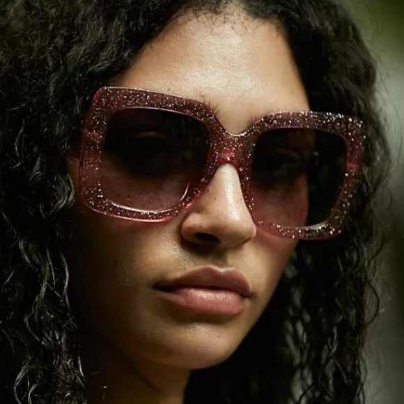 Free People Sugar Oversized Square Sunglasses - NWT - Picture 5 of 9